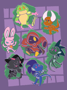 3_toes anthro armor big_horn black_body black_clothing black_hat black_headwear blue_body blue_clothing blue_eyes blue_robe blue_scales book brown_cape brown_clothing brown_footwear brown_shoes cape chibi clothing cute_fangs double_middle_finger eyebrows fangs featureless_crotch feet female footwear fur gesture gloves_(marking) green_body green_hair green_scales green_skin grey_hair group hair hair_over_eye half-closed_eyes hand_gesture hat headgear headwear holding_book holding_object horn long_sleeves looking_at_viewer male markings middle_finger mostly_nude narrowed_eyes no_pupils nude orange_eyes pauldron pink_body pink_clothing pink_eyes pink_fur pink_hat pink_headwear pink_skin ponytail purple_eyes purple_hair raised_eyebrow raised_hands red_clothing red_robe robe scales shoes teeth toes white_body white_fur white_horn white_inner_ear witch_hat x_mouth yellow_body yellow_clothing yellow_eyes yellow_footwear yellow_shoes yellow_skin cerealharem european_mythology mythology caspar_(ultilix) emerald_(ultilix) leo_the_magician ruby_(ultilix) sofia_(ultilix) to-be-named-later wes_(ultilix) amphibian demon domestic_cat dragon felid feline felis frog humanoid lagomorph leporid mammal mythological_creature mythological_scalie rabbit scalie shadow_creature western_dragon 2025 absurd_res hi_res brother_(lore) brother_and_sister_(lore) sibling_(lore) sister_(lore)