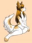 anthro breasts female nude solo spacecadet canid canine canis domestic_dog mammal 3:4 hi_res