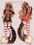 4_toes 5_fingers anthro areola blue_eyes breasts brown_body brown_fur brown_hair candy candy_cane clothed clothing dakimakura dessert digitigrade eyebrows eyelashes feet female fingers fluffy fluffy_tail food footwear fur genitals hair inner_ear_fluff legwear long_hair long_socks multicolored_clothing multicolored_footwear multicolored_legwear multicolored_socks multicolored_thigh_highs multicolored_thigh_socks nipple_dip nipples panties panties_down partially_clothed pattern_clothing pattern_footwear pattern_legwear pattern_socks pattern_thigh_highs pattern_thigh_socks pink_nose presenting pussy red_clothing red_footwear red_legwear red_socks red_thigh_highs red_thigh_socks smile socks solo striped_body striped_clothing striped_footwear striped_fur striped_legwear striped_socks striped_thigh_highs striped_thigh_socks stripes tail thigh_highs thigh_socks toes tuft two_tone_clothing two_tone_footwear two_tone_legwear two_tone_socks two_tone_thigh_highs two_tone_thigh_socks underwear underwear_down whiskers white_clothing white_footwear white_legwear white_socks white_thigh_highs white_thigh_socks kyotoleopard kiara_aman domestic_cat felid feline felis mammal 2020 absurd_res dakimakura_design dated digital_media_(artwork) hi_res