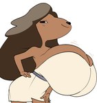 2024 4_fingers adventure_time anthro bare_shoulders bent_arm big_breasts big_iris big_snout biped black_blush black_eyes black_nose blush blush_lines breasts brown_body brown_breasts brown_hair canid canine canis cartoon_network cleavage cleavage_overflow clothed clothed_anthro clothed_female clothing dark_hair dark_nose dbaru digital_drawing_(artwork) digital_media_(artwork) domestic_dog dress eyelashes female fingers hair hand_on_hip hand_on_own_hip hi_res huge_breasts humanoid_hands hyper hyper_breasts iris light_body light_breasts long_eyelashes long_hair mammal monotone_body motion_lines motion_outline mouth_closed no_pupils portrait pose samantha_(adventure_time) simple_background skimpy smile smiling_at_viewer smirk smirking_at_viewer snout solo standing thick_thighs three-quarter_portrait three-quarter_view top_heavy white_background white_clothing white_dress