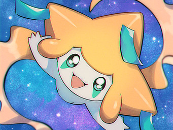 ambiguous_gender beady_eyes cosmic_background floating front_view looking_at_viewer open_mouth open_smile smile solo space spread_arms white_body pokunchan nintendo pokemon generation_3_pokemon humanoid jirachi legendary_pokemon pokemon_(species) 2022 4:3 chromatic_aberration digital_drawing_(artwork) digital_media_(artwork) full-length_portrait portrait