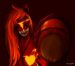 brown_hooves feral fire fist_bump gesture glowing glowing_markings hoof_focus hooves lava looking_at_viewer male markings red_hooves solo pn09 elemental_creature equid equine horse mammal mineral_fauna pony 2012 red_theme warm_colors