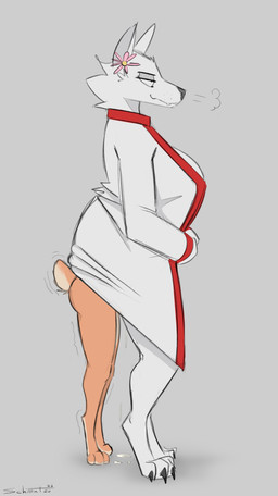 anthro anthro_on_anthro anthro_penetrated anthro_penetrating anthro_penetrating_anthro barefoot biped bodily_fluids breasts butt claws clothed clothed_anthro clothed_female clothing cum duo feet female female_penetrated fur genital_fluids male male/female male_penetrating male_penetrating_female penetration scut_tail sex shaking sharing_clothing short_tail simple_background smile standing tail teeth toe_claws toes tremble_spikes trembling schmutzo canid canine fox lagomorph leporid mammal rabbit 2026 digital_drawing_(artwork) digital_media_(artwork) hi_res