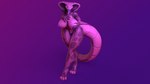 16:9 3d_(artwork) anthro big_breasts breasts butt cobra da.nilkaz digital_media_(artwork) female genitals hi_res nipples nude reptile sapphire_(da.nilkaz) scalie simple_background snake solo tail tongue widescreen