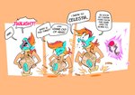 anthro ball_gag biped bound clitoris dialogue encasement female gag genitals magic open_mouth pussy solo speech_bubble text transformation trapped vase wings oddjuice friendship_is_magic hasbro my_little_pony mythology rainbow_dash_(mlp) equid equine horse ladypot mammal mythological_creature mythological_equine pegasus pony 2024 comic english_text