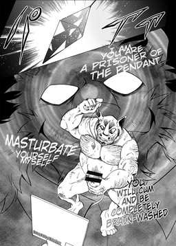 anthro beard belly_hair biceps bodily_fluids body_hair chest_hair crystal duo erection facial_hair genitals hairy horn humanoid_genitalia humanoid_penis hypnosis male masturbation mind_control muscular muscular_male nipples nude open_mouth pecs pendulum penile penile_masturbation penis screen sitting solo_focus submissive submissive_male sweat text tongue tongue_out kas20241013 mammal rhinoceros comic english_text hi_res monochrome