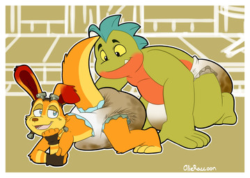 anthro belly bodily_fluids diaper feces full_diaper genital_fluids leaking_diaper male overweight pooping slightly_chubby soiled_diaper soiling soiling_diaper solo unclean_diaper urine used_diaper using_diaper wet wet_diaper wetting wetting_diaper possumkiddo dreamworks jak_and_daxter naughty_dog sony_corporation sony_interactive_entertainment the_bad_guys daxter mr._piranha_(the_bad_guys) aquatic characiform fish mammal mustelid ottsel piranha_(fish) serrasalmid 2025 absurd_res hi_res