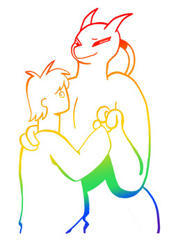 affectionate anthro bedroom_eyes duo hand_holding holding_another lgbt_pride love male male/male narrowed_eyes pride_colors romantic romantic_couple seductive simple_background size_difference smile hoosierman9911a game_freak lgbt_pride_month nintendo pokemon jon_(hoosierman9911a) felid feline felis generation_1_pokemon human legendary_pokemon mammal mewtwo pantherine pokemon_(species) 2023 digital_drawing_(artwork) digital_media_(artwork) hi_res