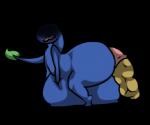 ambiguous_gender anthro blue_body bodily_fluids butt drooling feces nightmare_fuel overweight overweight_ambiguous overweight_anthro plant pooping saliva scatplay simple_background slightly_chubby solo transparent_background unknown_artist nintendo pikmin blue_pikmin elemental_creature flora_fauna pikmin_(species) 6:5 alpha_channel colored low_res shaded