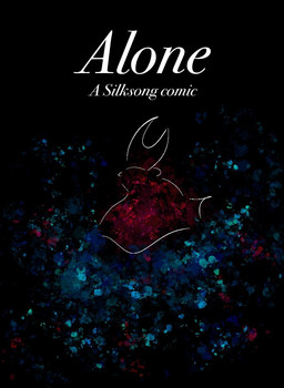 abstract_background ambiguous_gender anthro black_background cloak clothing rear_view red_cloak red_clothing simple_background solo text white_line_art fernshawart hollow_knight_(franchise) team_cherry hornet_(hollow_knight) arthropod insect 2025 colored_line_art english_text female_(lore)