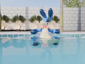 after_vore ambiguous_gender anthro anthro_pred belly big_belly blue_body inflatable partially_submerged pool_toy rumbling_stomach smug_face solo struggling struggling_prey swimming_pool vore water voriswolf allbadbadgers_(modeler) balloonbow animate_inanimate canid canine canis domestic_dog living_inflatable living_pool_toy mammal 2026 3d_(artwork) 3d_animation 4:3 animated digital_media_(artwork) short_playtime sound video