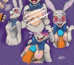 anthro breast_play breasts bunny_costume clothing costume duo female male male/female sex size_difference size_play titfuck espent five_nights_at_freddy's five_nights_at_freddy's:_security_breach scottgames steel_wool_studios glamrock_freddy vanny_(fnaf) bear human mammal hi_res