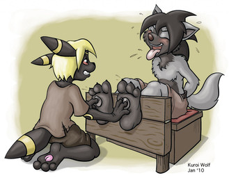 2010 ambiguous_gender anthro duo eeveelution kuroi_wolf laugh nintendo pokémon tickling tongue umbreon video_games
Rating: Safe
Score: 1
User: Pink-Tricycle
Date: September 27, 2011 2010 ambiguous_gender anthro duo eeveelution kuroi_wolf laugh nintendo pokémon tickling tongue umbreon video_games
Rating: Safe
Score: 1
User: Pink-Tricycle
Date: September 27, 2011