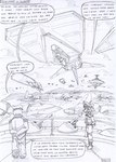 aircraft airplane anthro bear black_and_white boots bovid caprine clothing cloud comic dialogue duo english_text footwear fur goat hair hands_behind_back hat headgear headwear horn kitfox-crimson machine male mammal military_uniform monochrome mountain one_panel_comic runway shoes sketch sky speech_bubble standing stolen_generation text turret uniform vehicle