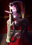 anthro breasts female fur hair knife looking_at_viewer nipples nude sitting solo little_scarlet_rose sibi_(sibi_the_messtress) domestic_cat felid feline felis maine_coon mammal absurd_res digital_drawing_(artwork) digital_media_(artwork) hi_res