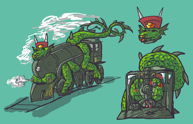 alternative_fashion anthro breasts butt cabin catheter facial_piercing female feral genitals machine medical_instrument nipple_piercing nipples nose_piercing nose_ring piercing ring_piercing scientific_instrument solo steampunk steamy_breath train vehicle vulva woodhouse3d mythology dragon living_machine living_train living_vehicle mythological_creature mythological_scalie scalie 14:9