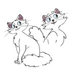 :3 female feral fluffy fluffy_tail fur looking_aside multiple_poses paws pose simple_background sitting smile solo tail toony whiskers white_background white_body white_fur yellowwclouds cats_(movie) victoria_(cats) domestic_cat felid feline felis mammal 1:1 2020 digital_drawing_(artwork) digital_media_(artwork) full-length_portrait multiple_images portrait