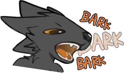 ambiguous_gender anthro barking big_ears biped black_body black_ears black_eyebrows black_fur black_nose brown_eyes cheek_tuft ears_back eyebrows facial_tuft fangs fluffy_fur fur head_tuft looking_at_viewer narrowed_eyes neck_tuft onomatopoeia open_mouth orange_sclera orange_text pivoted_ears simple_background snout solo sound_effects standing teeth text tongue tuft white_background saturnsamo casualties:_unknown canid canine expie_(gunsawian) fox gunsawian hybrid mammal murid murine rat rodent 2026 colored colored_sketch digital_drawing_(artwork) digital_media_(artwork) headshot_portrait portrait sketch
