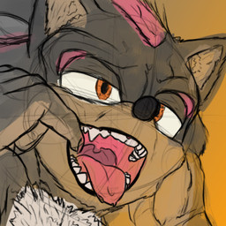 anthro claws male mouth_shot open_mouth orange_eyes presenting_mouth solo teeth throat tongue tongue_out de_volt sega sonic_the_hedgehog_(series) shadow_the_hedgehog eulipotyphlan hedgehog mammal absurd_res hi_res sketch