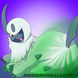 big_butt butt fart fart_cloud fart_fetish featureless_crotch female feral fur green_fart_cloud looking_at_viewer solo teasing tongue tongue_out white_body white_fur mewtype_(artist) nintendo pokemon absol generation_3_pokemon pokemon_(species) 1:1 2024 digital_drawing_(artwork) digital_media_(artwork)