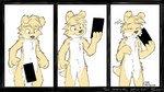2017 absurd_res ambiguous_gender anthro black_nose button_ears canid canine canis censor_bar comic countershade_face countershade_legs countershade_neck countershade_thighs countershade_torso countershading domestic_dog drayventhal eating eating_censor_bar featureless_crotch floppy_ears fluffy food fur hi_res humor mammal multicolored_body multicolored_fur physical_censor_bar solo standing toony two_tone_body two_tone_fur white_body white_countershading white_fur yellow_body yellow_fur