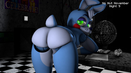 anthro backsack balls bent_over big_butt blue_body bubble_butt buckteeth butt detailed_background electric_fan eyelashes femboy genitals green_eyes inside leaning leaning_forward long_ears looking_at_viewer looking_back looking_back_at_viewer machine male multicolored_body nude nude_anthro nude_male perineum robot_joints rosy_cheeks scut_tail segmented_arms segmented_body segmented_legs short_tail solo tail teeth text thick_thighs two_tone_body white_body wide_hipped_anthro wide_hipped_male wide_hips vannimator miitro_d_(modeler) five_nights_at_freddy's five_nights_at_freddy's_2 no_nut_november scottgames toy_bonnie_(fnaf) animatronic lagomorph leporid mammal rabbit robot 16:9 2025 3d_(artwork) digital_media_(artwork) english_text hi_res meme source_filmmaker_(artwork) widescreen