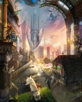 amazing_background anthro city cityscape clothed clothing detailed_background flying_whale group high_place male scenery_porn store alectorfencer lingrimm canid canine fox mammal ruan 2012 detailed digital_media_(artwork) hi_res