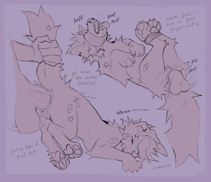 andromorph andromorph/male andromorph_penetrated anthro anthro_on_feral anthro_penetrating anthro_penetrating_feral balls bdsm bestiality big_balls big_clitoris black_line_art blindfold bodily_fluids bondage bound breath claws clitoris cum cum_inside duo erection feral feral_penetrated from_behind_position fur genital_fluids genitals hair homophobic_slur humanoid_genitalia humanoid_penis intersex intersex/male intersex_penetrated legs_tied lying male male_penetrating male_penetrating_andromorph male_penetrating_intersex objectification on_back onomatopoeia open_mouth panting pawpads paws penetration penile penile_penetration penis praise rough_sex sex simple_background size_difference slur smaller_penetrated sound_effects submissive tail tail_grab tears teeth text tongue vaginal vaginal_penetration vulva slumberpup pillow_(slumberpup) canid canine canis domestic_dog mammal absurd_res digital_drawing_(artwork) digital_media_(artwork) hi_res line_art sketch trans_(lore) trans_man_(lore)
