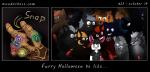 2019 anthro canid canine comic digital_media_(artwork) english_text erection forced fur genitals halloween hi_res holidays humor infinity_gauntlet kemono knot lagomorph leporid male mammal marvel mythological_canine mythological_creature mythology penis rabbit rape text url werecanid werecanine werecreature werewolf wunderhase