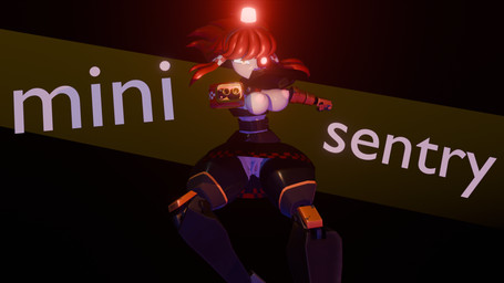 female genitals gun_arm humanoid_genitalia humanoid_vulva solo text vulva weapon_arm mimi_sentry humanoid 16:9 english_text hi_res widescreen