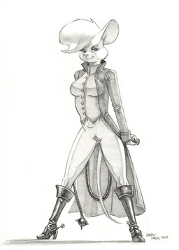 anthro boots bottomless breasts clothed clothed_female clothing coat cosplay female footwear genitals hair navel shoes solo tail topwear vest vulva whip baron_engel mina_the_hollower yacht_club_games mina_(mina_the_hollower) petina_demouse mammal mouse murid murine rodent 2026 greyscale hi_res monochrome