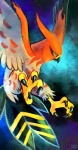 ambiguous_gender beak claws feathered_crest feathered_wings feathers feet feral flying head_crest orange_body orange_feathers solo tail tail_feathers talons toes white_body white_feathers wings yellow_eyes haychel nintendo pokemon avian bird generation_6_pokemon pokemon_(species) talonflame 2013 digital_media_(artwork)