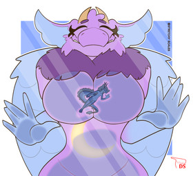2_horns anthro between_breasts big_breasts blue_body blue_ears blue_paws blue_wings breast_play breast_squish breasts dewlap_(anatomy) duo extreme_size_difference eyelashes eyes_closed featureless_breasts female fluffy fluffy_ears fur genitals glass gloves_(marking) grin horn larger_female long_eyelashes macro macro_anthro male male/female markings micro micro_anthro moon_(marking) multicolored_body multicolored_fur nude penis pink_body pink_fur pointy_ears pressing_against prick_ears purple_body purple_fur romantic romantic_couple shrunk size_difference smaller_male smile smothering squish text tuft two_tone_body wings yellow_eyes yellow_horn digitalscales mythology drak_(digitalscales) petal_(dapperhedgehog) dragon eastern_dragon fairy_dragon furred_dragon furred_scalie lizard mythological_creature mythological_scalie reptile scalie winged_dragon wingless_dragon hi_res