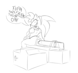 accessory angry anthro aroused big_breasts big_butt breasts butt eyelashes fangs female grabbing_object hair_accessory portal_device pupils riding_object shortstack small_pupils solo speech_bubble tail teeth text thick_thighs yelling heelipmo archie_comics sega sonic_the_hedgehog_(archie) sonic_the_hedgehog_(comics) sonic_the_hedgehog_(series) rosy_the_rascal_(archie) eulipotyphlan hedgehog mammal digital_drawing_(artwork) digital_media_(artwork) hi_res monochrome sketch