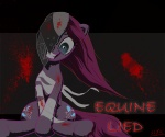 armor bandage blood blood_on_bandage blue_eyes bodily_fluids cutie_mark female feral fur hair headgear helmet insane parody pink_body pink_fur pink_hair solo tail da_goddamn_batguy elfen_lied friendship_is_magic hasbro my_little_pony pinkamena_(mlp) pinkie_pie_(mlp) earth_pony equid equine horse mammal pony 6:5 better_version_at_source