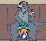 2_horns adult_on_young age_difference anthro ascot belt black_clothing black_footwear black_hair black_shoes blue_bottomwear blue_clothing blue_pants blue_shirt blue_topwear bodily_fluids bottomwear boy_scout butt candy chest_scar chocolate chocolate_bar clothed clothing cum cum_in_mouth cum_inside dessert duo eating eating_chocolate eating_food ejaculation face_fucking food footwear forced forced_oral fur furniture genital_fluids green_body green_ears green_fur green_hair green_tail green_wings grey_body grey_ears grey_hair grey_horn grey_nose grey_scales grey_tail hair half-closed_eyes hand_on_head head_grab holding_candy holding_chocolate holding_chocolate_bar holding_food holding_object horn horn_jewelry horn_ring inside irrumatio jewelry kneeling male male/male membrane_(anatomy) membranous_wings multicolored_body multicolored_ears multicolored_fur multicolored_hair multicolored_scales narrowed_eyes necklace on_sofa oral orange_ascot orgasm pants penile penis_in_mouth rape rear_view ring_(jewelry) scales scar scout_uniform sex shirt short_tail sitting sitting_on_sofa size_difference sofa tail tongue tongue_out topwear two_tone_body two_tone_ears two_tone_hair two_tone_scales two_tone_tail white_body white_fur white_tail wings yellow_eyes young young_anthro young_male younger_male lightningb0lt01 mythology rune_(runederg) bat dragon mammal mythological_creature mythological_scalie scalie 2025 absurd_res digital_media_(artwork) hi_res signature