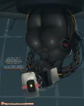 1_eye artificial_intelligence big_butt blush butt dialogue female huge_butt machine not_furry text thick_thighs yellow_eyes da_polar_inc portal_(series) valve glados humanoid robot robot_humanoid english_text