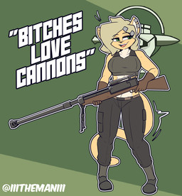 5_fingers anthro biped bottomwear breasts clothed clothed_anthro clothed_female clothing female fingers front_view fully_clothed fully_clothed_anthro fully_clothed_female fur green_eyes gun hair holding_gun holding_object holding_ranged_weapon holding_rifle holding_weapon ranged_weapon rifle solo standing tail topwear weapon the_man foxhole:_persistant_online_warfare bridge_(the_man) domestic_cat felid feline felis mammal 2025 absurd_res digital_drawing_(artwork) digital_media_(artwork) hi_res
