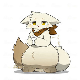 ambiguous_anthro ambiguous_gender anthro beverage big_tail biped blush bodily_fluids brown_body brown_fur brown_kerchief brown_neckerchief brown_tail brown_tail_tip cheek_tuft chest_tuft circle_eyebrows coffee coffee_cup container cup cute_fangs dipstick_tail ears_down eyebrows facial_tuft fangs featureless_crotch fluffy fluffy_tail front_view fur holding_coffee_cup holding_container holding_cup holding_object huge_tail kemono kerchief kerchief_only markings mostly_nude multicolored_body multicolored_fur multicolored_tail neckerchief neckerchief_only neckwear open_mouth orange_eyes paws pivoted_ears pupils shaking simple_background solo standing tail tail_markings tail_motion tan_body tan_ears tan_fur tan_tail tears teeth thick_tail trembling tuft two_tone_body two_tone_fur two_tone_tail white_background white_pupils tontaro naa-kun_(tontaro) felid feline mammal 1:1 2026 2_frame_animation 2d_animation animated colored digital_media_(artwork) full-length_portrait loop no_sound portrait shaded short_playtime signature simple_shading video