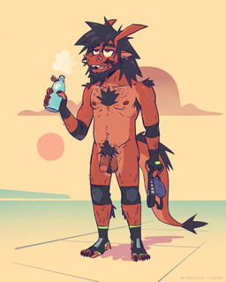 5_toes anthro arm_hair arm_tuft armpit_hair armpit_tuft ball_tuft balls beard bodily_fluids body_hair breath chest_hair chest_tuft clothing exercise facial_hair feet flaccid forearm_hair forearms foreskin genitals hairy hairy_legs happy_trail humanoid_genitalia humanoid_penis jockstrap male navel nipples non-mammal_balls non-mammal_navel non-mammal_nipples partially_retracted_foreskin penis plantigrade pubes realistic_penis_size scruffy shoulder_tuft solo sweat tail tired toes tuft underwear stellizard mythology gyro dragon mythological_creature mythological_scalie scalie hi_res