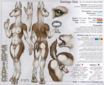 3_fingers anthro anus backsack balls biped butt circumcised cloven_hooves collar dewclaw_hooves ear_piercing femboy fingers flaccid front_view fur furgonomics furry-specific_piercing genital_piercing genitals guiche_piercing hoof_hands hooved_fingertips hooves looking_at_viewer looking_back male navel nipples nude open_mouth penis penis_piercing perineum piercing prince_albert_piercing pupils raised_tail rear_view scrotum_piercing short_tail simple_background slit_pupils smile solo spread_butt spread_legs spreading standing tail tail_anus tail_piercing teeth text tongue tongue_piercing unguligrade ecmajor santiago_sara_(ecmajor) camelid guanaco mammal 2010 english_text model_sheet