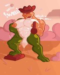 abs anthro big_nipples big_pecs big_penis bodily_fluids breasts candy clothing cowboy_hat dessert food genital_fluids genitals glistening glistening_body glistening_breasts green_body green_skin gummy_(food) hat headgear headwear huge_nipples huge_pecs huge_penis humanoid_genitalia humanoid_penis male muscular muscular_anthro muscular_male nipples nude orange_body orange_nipples orange_skin pecs penis precum seductive solo thick_thighs white_eyes damelty glitch_productions the_amazing_digital_circus gummigoo_(tadc) alligator alligatorid animal_humanoid crocodilian food_creature gummy_creature humanoid living_candy reptile reptile_humanoid scalie scalie_humanoid 4:5 absurd_res hi_res