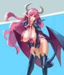 big_breasts breasts cleavage clothed clothing female horn nipple_outline not_furry eu03 disgaea nippon_ichi_software succubus_(disgaea) demon horned_humanoid humanoid hi_res