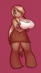 big_breasts breasts claws female hair long_hair pink_background simple_background solo namelessenemy nadia_(tartaurus) mammal pilosan sloth three-toed_sloth xenarthran hi_res