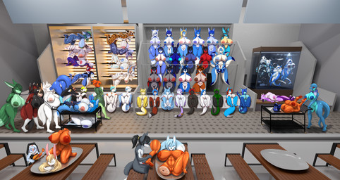 alley anthro cannibalism character_prepared_as_food cooking decapitation dismemberment fellatio female gore group hard_vore male nipples non-mammal_nipples oral oral_vore penile sex snuff spitroast tail vore waynekan nintendo pokemon taystie_park salisha westerly_(serth) amphibian aquatic canid canine felid fish fox frog generation_4_pokemon lagomorph leporid lucario mammal pantherine pokemon_(species) rabbit reptile scalie shark snake absurd_res hi_res