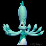 ambiguous_gender antennae_(anatomy) black_background facial_spots long_head mouthless short_arms simple_background solo standing teal_body tentacles sillytoys disney lilo_and_stitch yin_(lilo_and_stitch) alien experiment_(lilo_and_stitch) 1:1 2024 3d_(artwork) artist_name digital_media_(artwork) hi_res female_(lore)