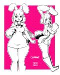 anthro bow_(feature) bow_tie breasts cape clothed clothing dress female hair heart_symbol no_underwear open_mouth sideless_clothing sideless_dress smile solo wide_hips kenron_toqueen one_piece carrot_(one_piece) lagomorph leporid mammal minkmen_(one_piece) rabbit 2016 hi_res