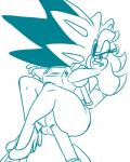 anthro balls clothing duo eyeshadow female genitals gloves hair half-closed_eyes handwear heart_symbol makeup male male/female narrowed_eyes sex simple_background white_background shimille archie_comics sega sonic_the_hedgehog_(archie) sonic_the_hedgehog_(comics) sonic_the_hedgehog_(series) breezie_the_hedgehog breezie_the_hedgehog_(archie) metal_sonic neo_metal_sonic eulipotyphlan hedgehog mammal 4:5 blue_and_white hi_res monochrome