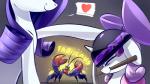 armor bow_(feature) female group headgear heart_symbol helmet horn humor pickaxe text underpable disney friendship_is_magic hasbro moana my_little_pony mythology giant_enemy_crab rarity_(mlp) sweetie_belle_(mlp) tamatoa_(moana) arthropod coconut_crab crustacean equid equine hermit_crab malacostracan mammal marine mythological_creature mythological_equine unicorn 16:9 2018 hi_res meme widescreen sibling_(lore) sister_(lore) sisters_(lore)