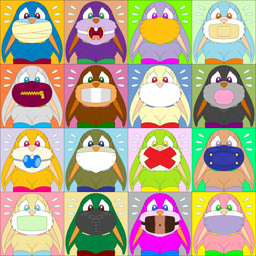 anthro ball_gag bubble_gum cloth_gag female gag gagged mouthless muzzle_(object) muzzle_gag muzzled otn_gag ring_gag solo tape tape_gag zipper zipper_mouth hypercat-z lagomorph leporid mammal rabbit hi_res